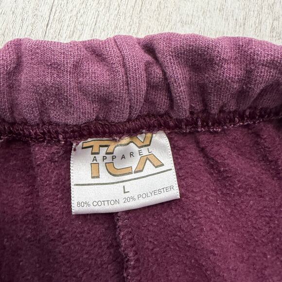 Vintage Central Michigan University Chippewas Sweatpants Men's Large Red Yellow - Picture 3 of 8